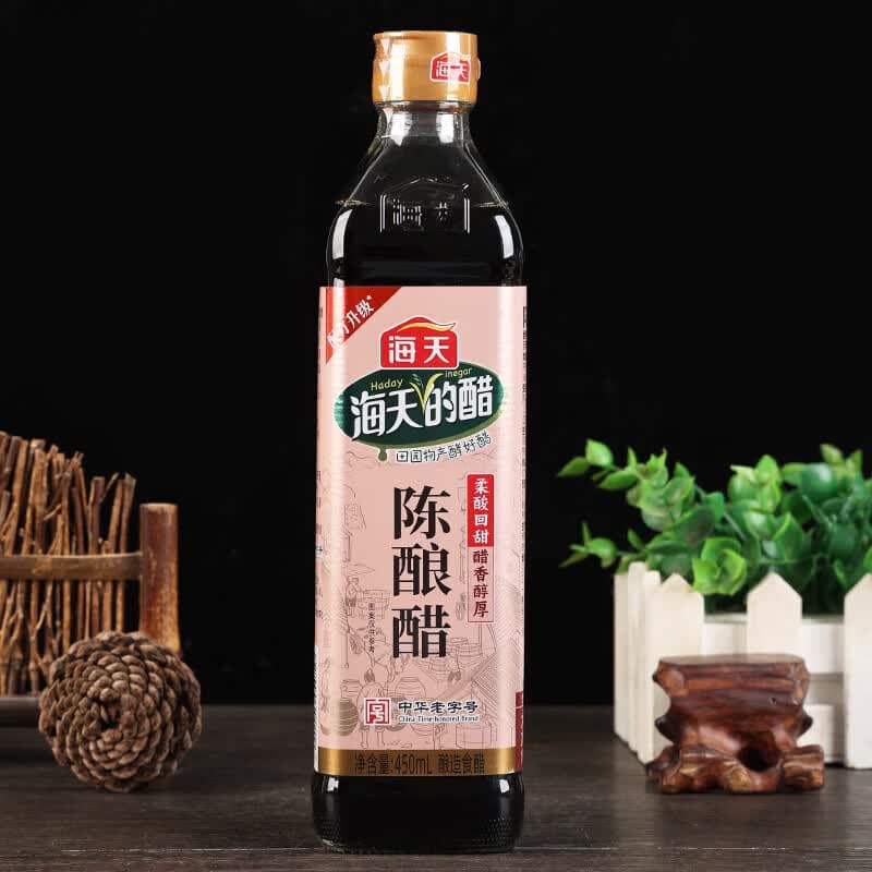 海天（HADAY）（HADAY）海鲜调味料组合陈醋香醋调味蘸料瓶凉拌炒菜提鲜家用蒸 海天陈酿醋450ml*1瓶