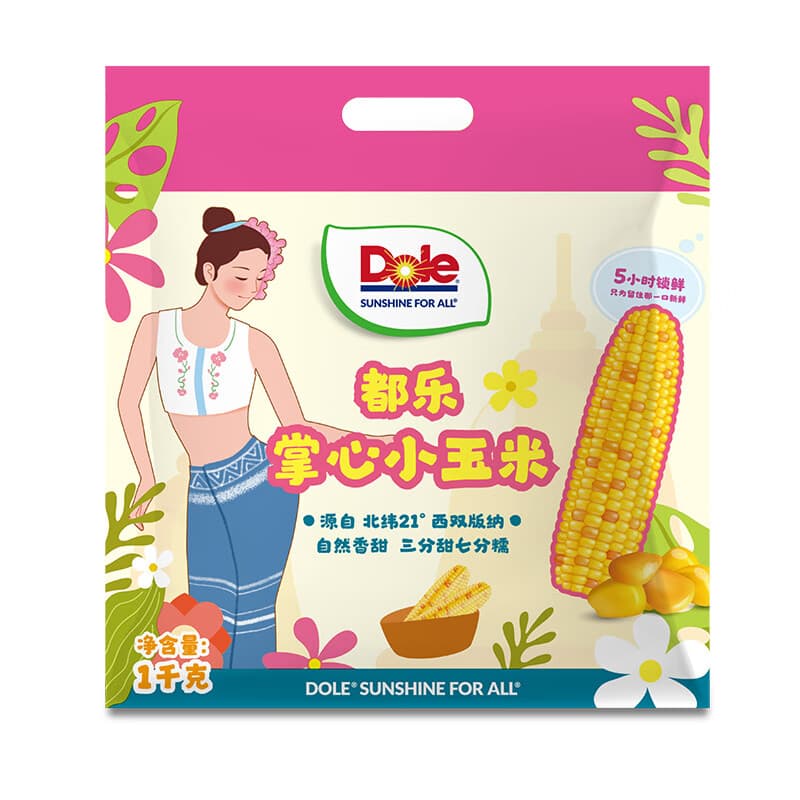 都乐Dole 云南掌心玉米/拇指小玉米 掌心玉米2斤装袋装