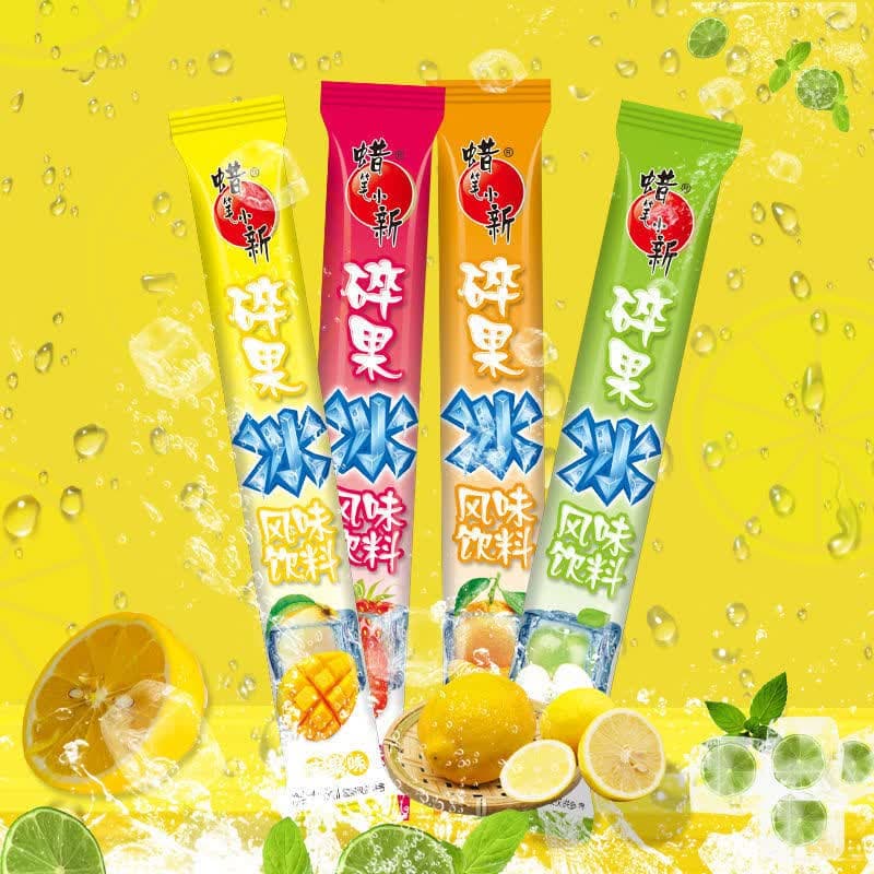 蜡笔小新碎果冰 果味饮料45ml*50支 棒棒冰 碎冰冰 棍整箱 零食雪糕批发