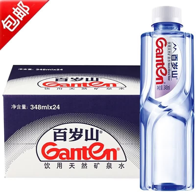 百岁山 饮用天然矿泉水  348ml小瓶水【夏季企业购】 百岁山348ml*24瓶*1箱(新日期)