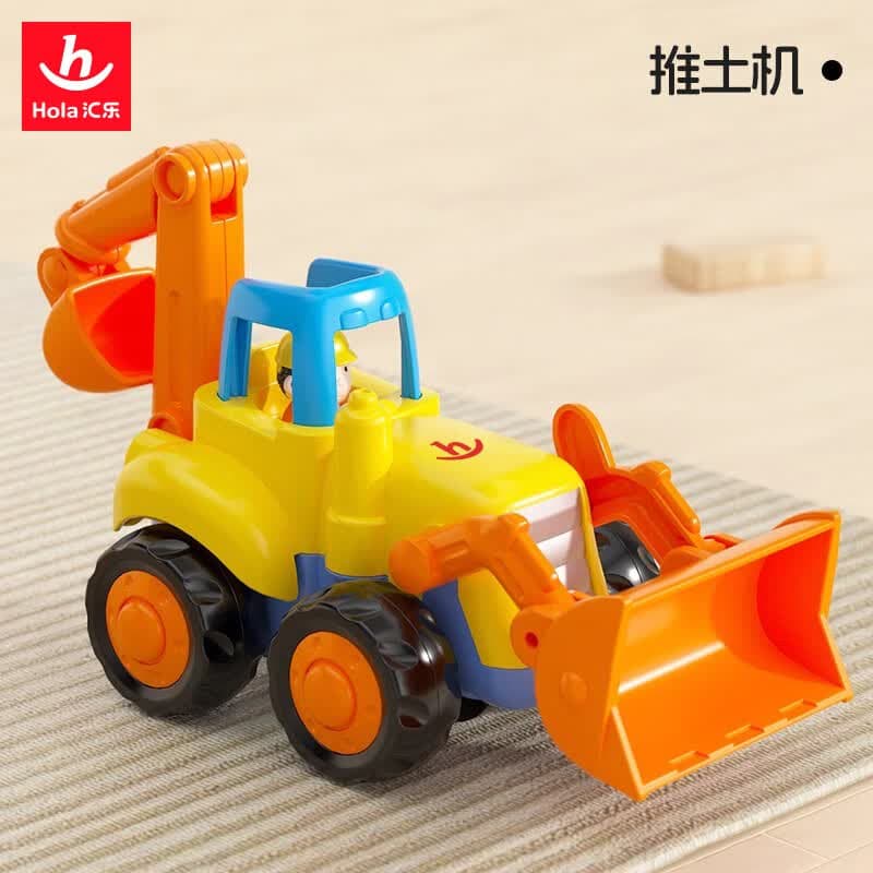 汇乐玩具（HUILE TOYS）工程车队婴幼儿童汽车玩具宝宝挖掘机玩具车男孩1-3岁生日礼物 堆土机（颜色随机）