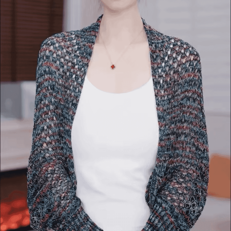 【专柜品质】遮肉针织百搭防晒披肩配吊带裙配T桖外搭女士开衫 彩色 均码