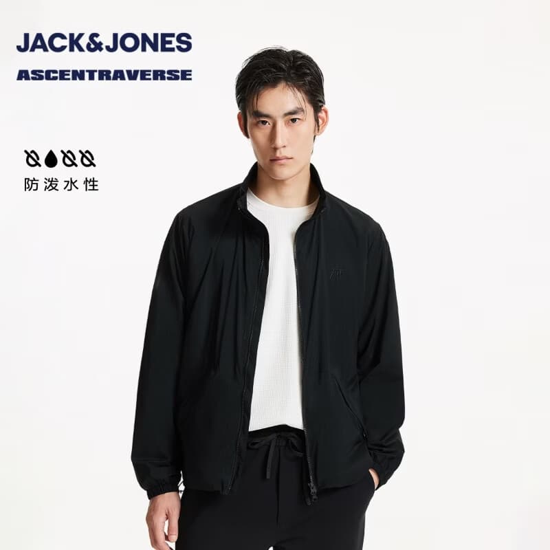 杰克·琼斯（JACK&JONES）男士外套合集 225321072E40黑色 L