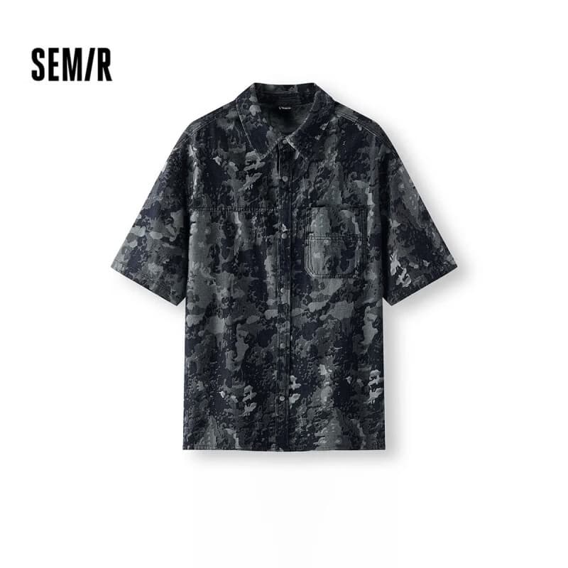 森马（Semir）【t恤福袋】短袖t恤男女夏季休闲百搭上衣情侣款 R款-黑蓝色调00398 XL