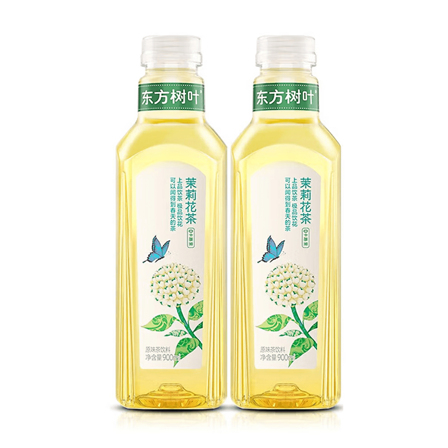 农夫山泉东方树叶0糖0脂0卡无糖茶饮料 茉莉花茶900ml*2瓶