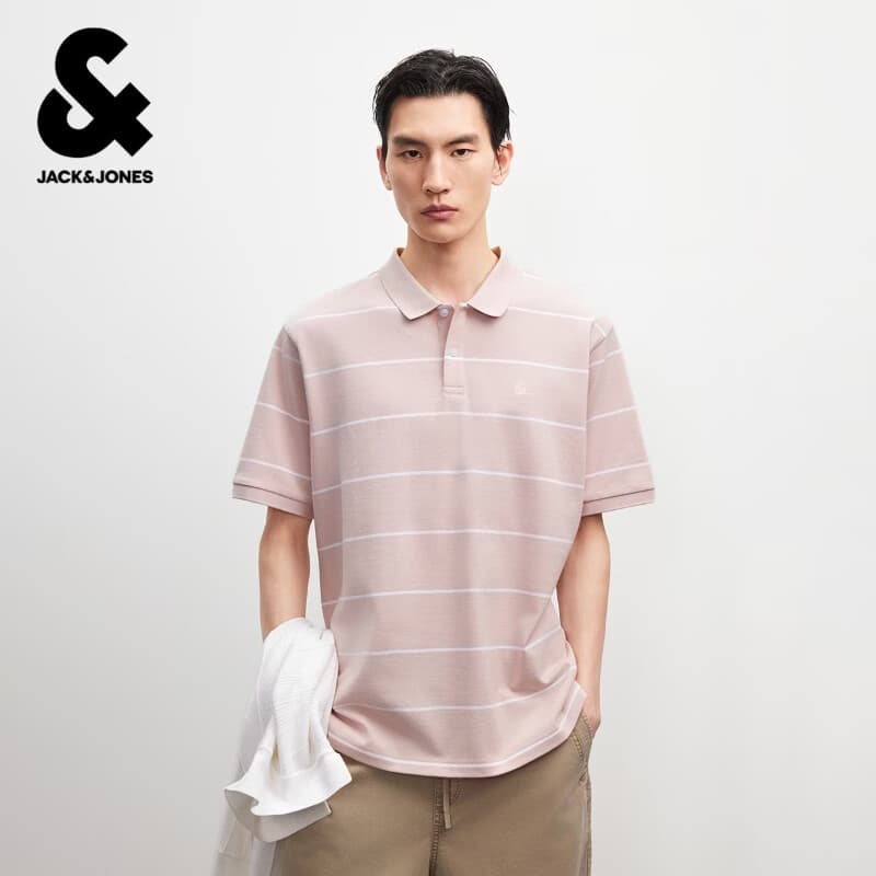 杰克·琼斯（JACK&JONES）夏季短袖男士POLO衫合集 226206031C38紫罗蓝色 M （175）