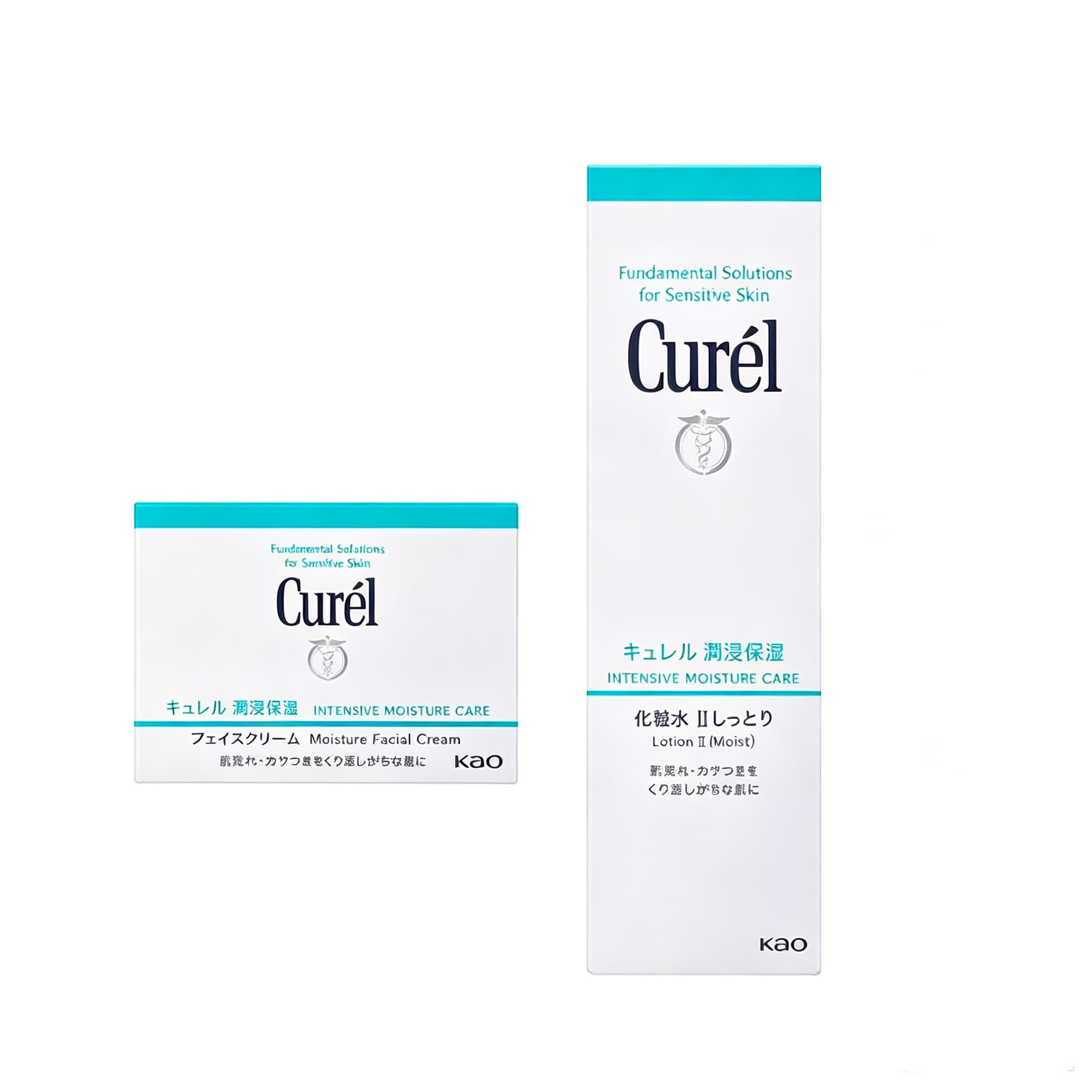 Curel珂润润浸保湿化妆水Ⅱ（水润）+珂润润浸保湿滋润乳霜40g套装
