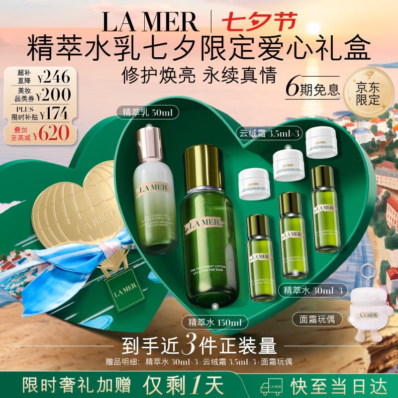 海蓝之谜（LA MER）精萃水乳套装(精萃水+精萃乳护肤品化妆品礼盒七夕情人节生日礼物