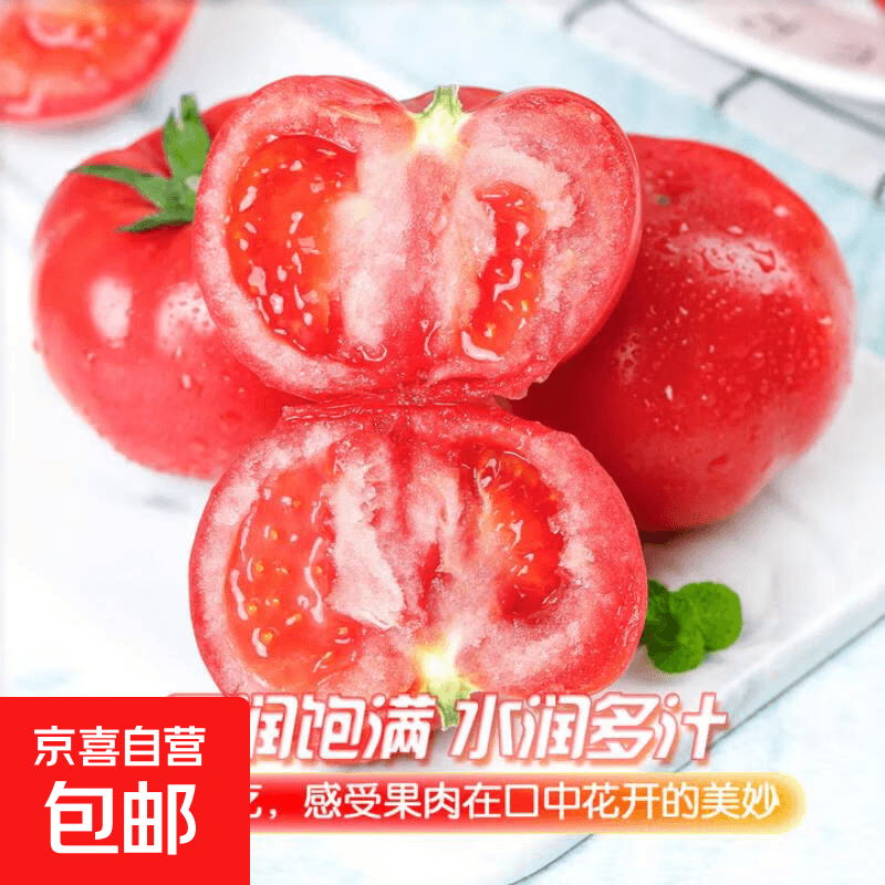 新鲜沙瓤西红柿自然成熟现摘现发番茄下蔬菜生鲜减肥单果75g+ 新鲜西红柿 2斤 带箱