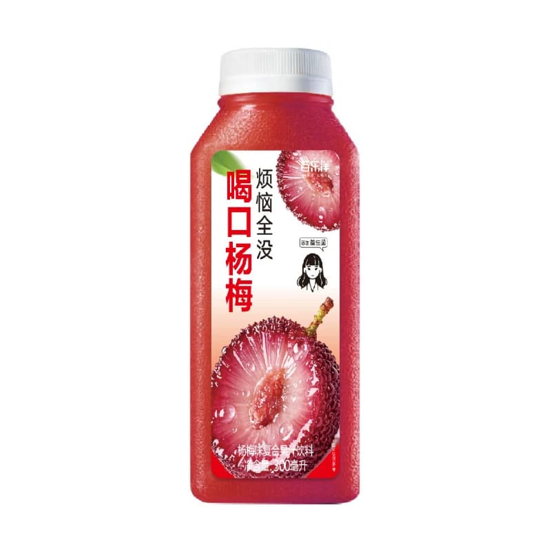 喝口杨梅 杨梅味复合果汁饮料300ml*1瓶 - 商品图1