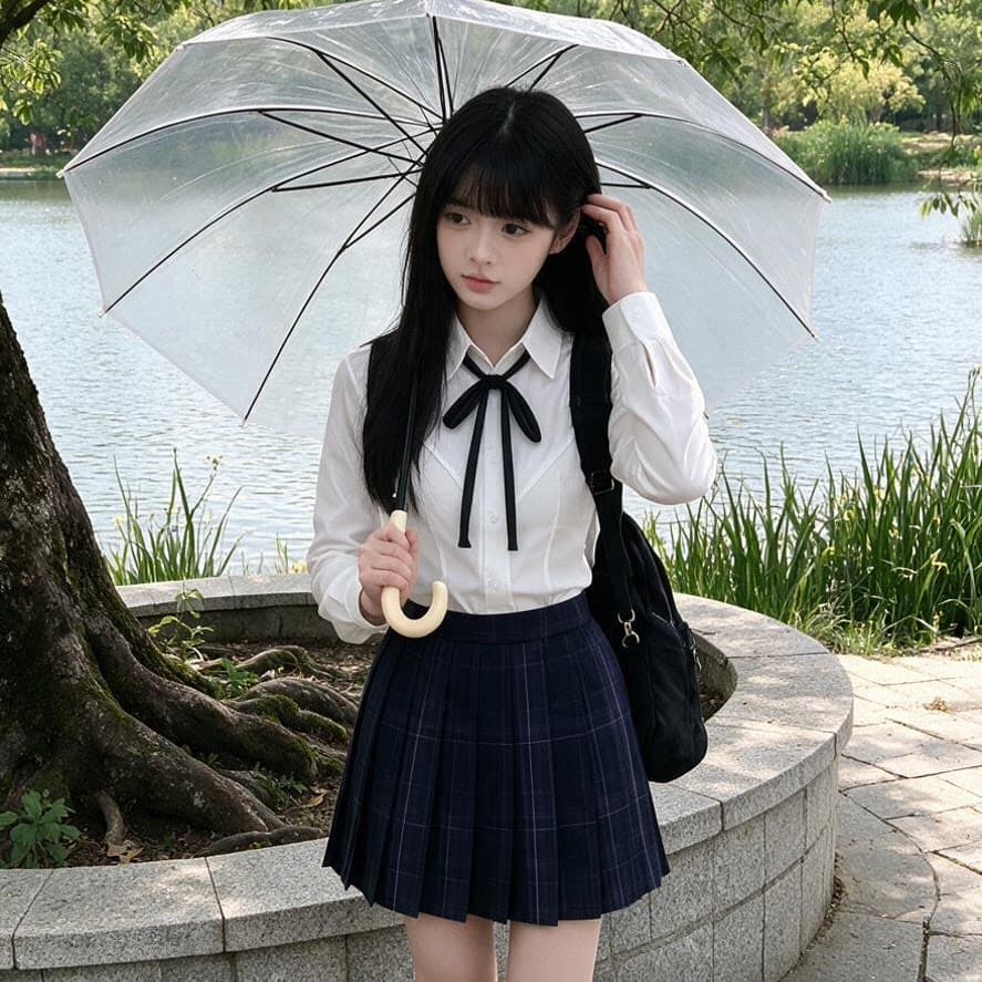 花星社原创 小早川衬衫 学院风校供感夏秋长袖短袖jk制服收腰上衣 - 商品图1