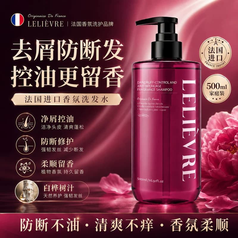【法国头皮管理科研品牌-LELIEVRE】去屑防断香氛洗发水护发素A - 商品图1