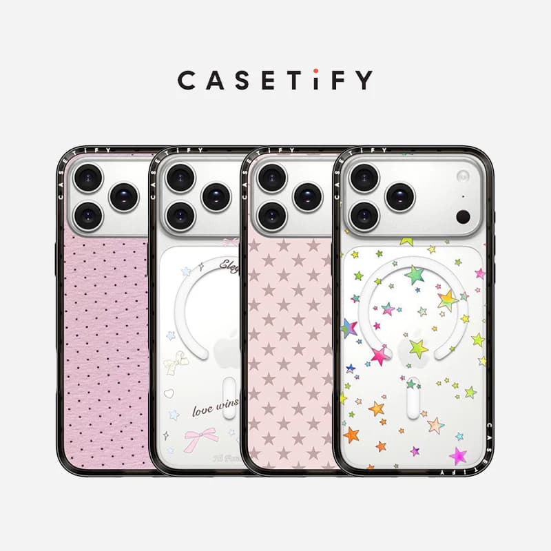 CASETiFY 新壳体 纤巧手机壳 缤纷幸运星/粉色星星 适用于苹果iPhone17ProMax/17Pro/16ProMax/16Pro手机壳 - 商品图1
