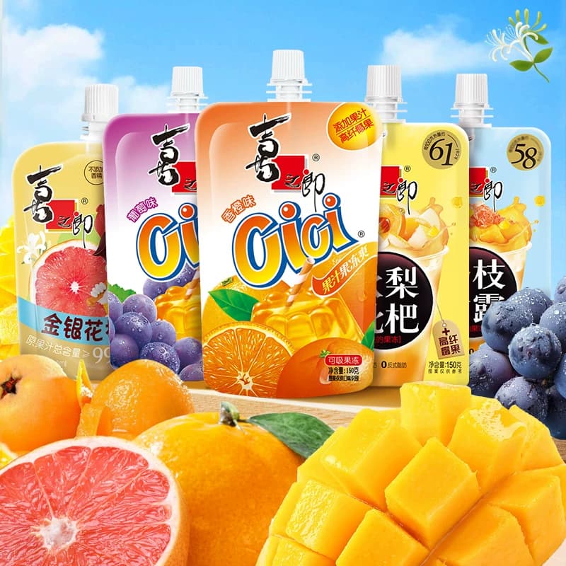 喜之郎CiCi果冻爽吸的果冻秋梨枇杷杨枝甘露银耳羹金银花柚子汁 - 商品图1