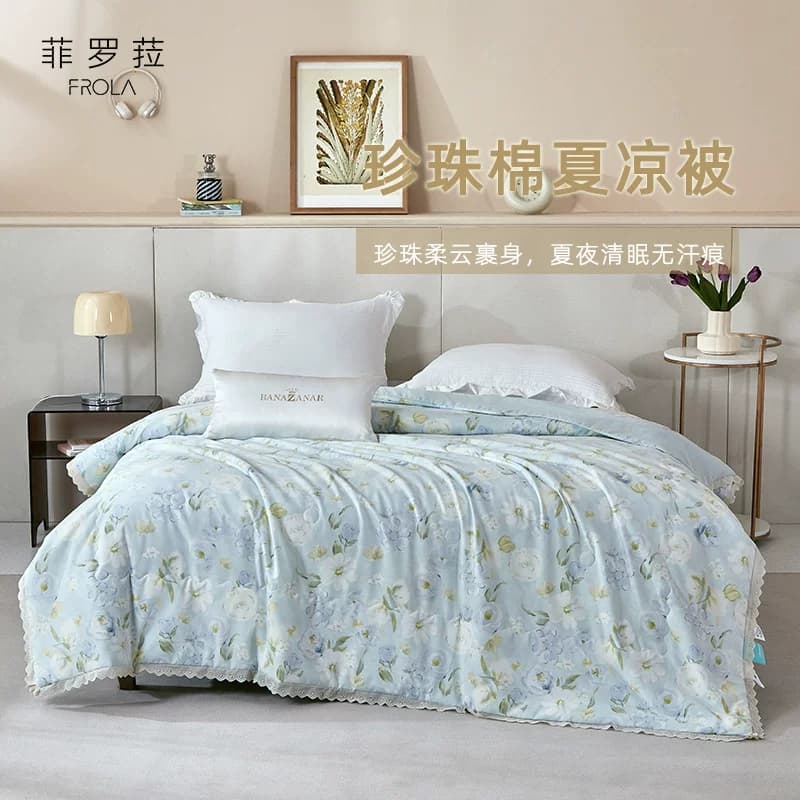 Frola/菲罗菈深睡夏凉被夏季可机洗空调被子被芯夏被免被套薄被 - 商品图1