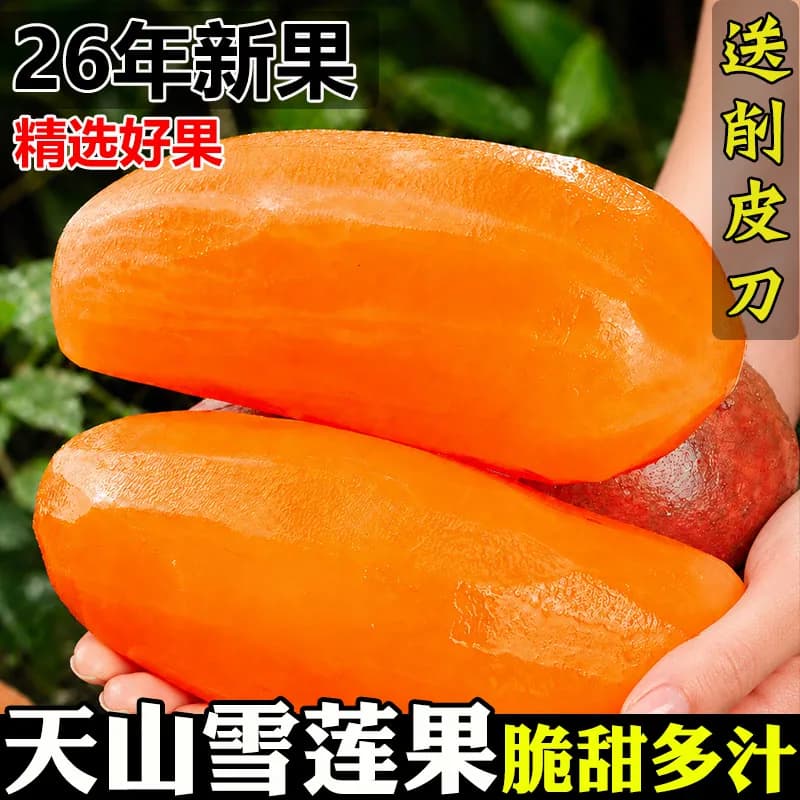 云南天山雪莲果新鲜水果当季现挖脆甜时令大果9斤黄心官方旗舰店 - 商品图1