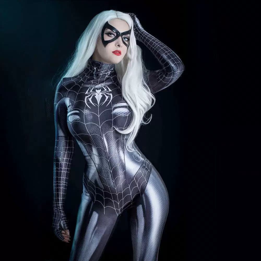 性感女蜘蛛侠紧身连体衣抖音网红摇铃变装制服cosplay动漫套装女 - 商品图1