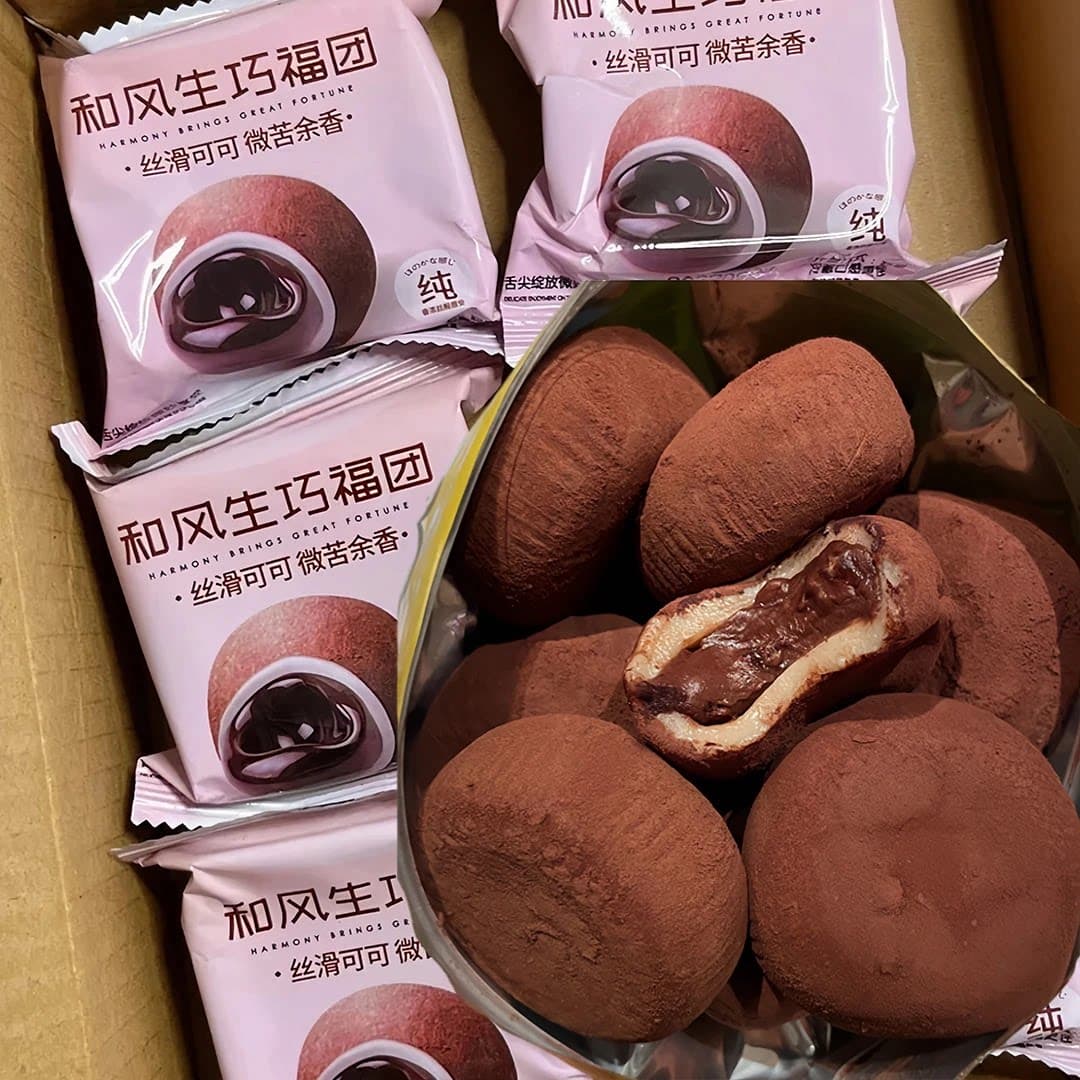 【抢1箱】巧克力零食休闲食品小吃雪媚娘和风生巧福团甜品大福 - 商品图1