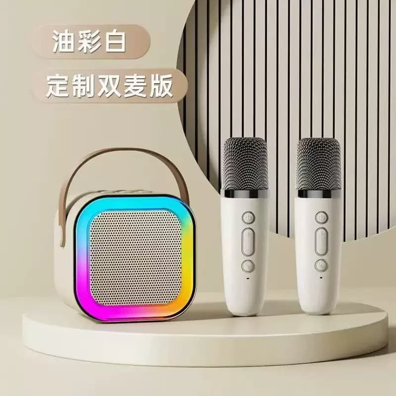 蓝牙音响麦克风一体机KTV修音语音点歌家庭K歌套装b18
