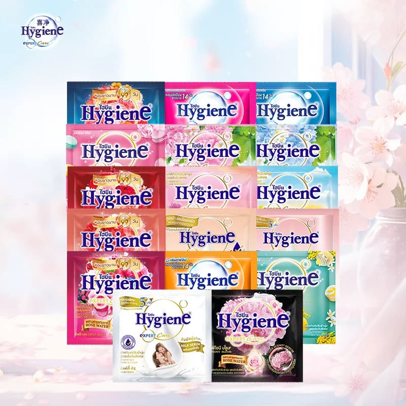 【U先试用】喜净Hygiene衣物柔顺剂泰国进口防静电柔软剂20ml*10 - 商品图1