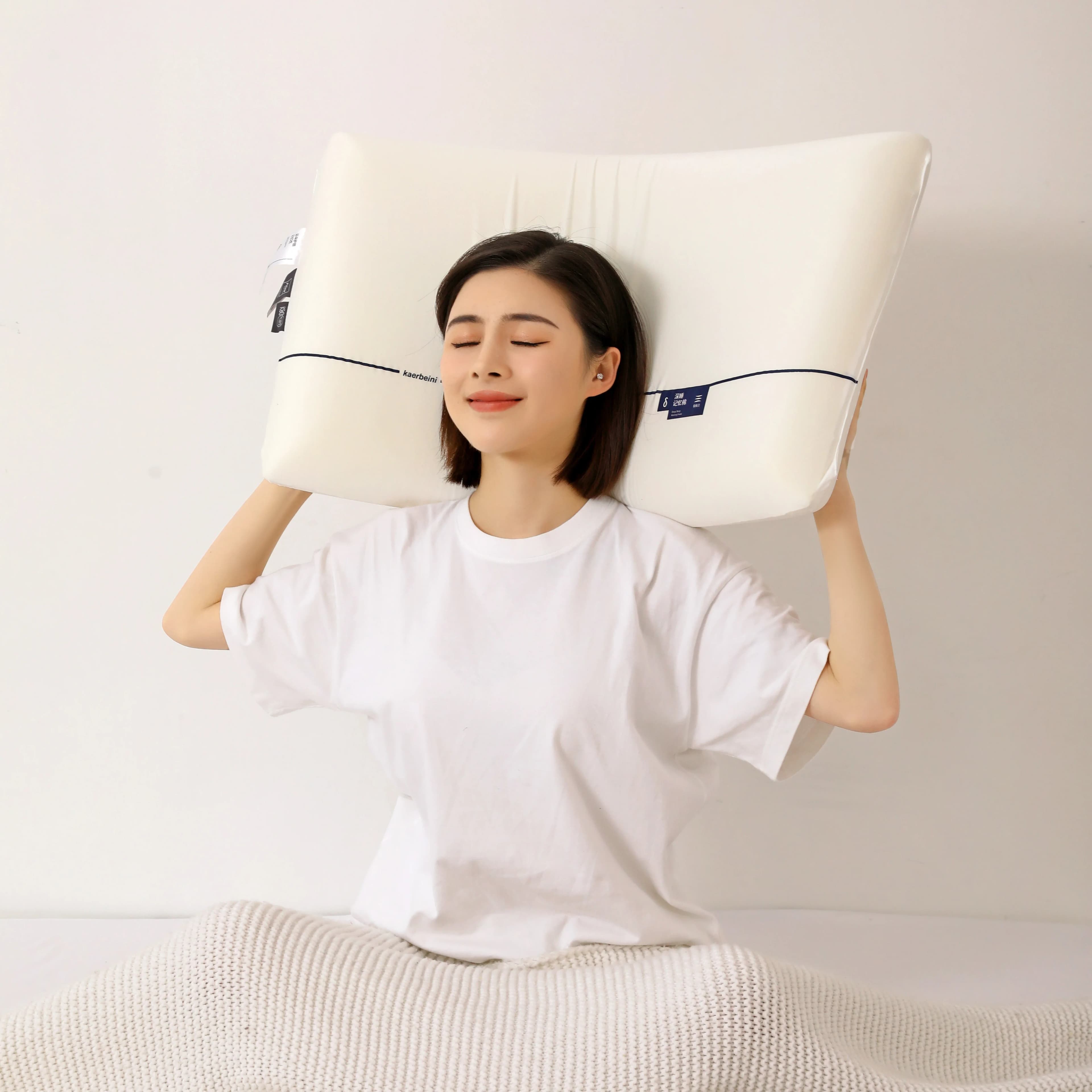FUANINAIART深睡眠慢回弹记忆枕朵酒店枕头护颈椎睡眠枕芯成人枕 - 商品图1
