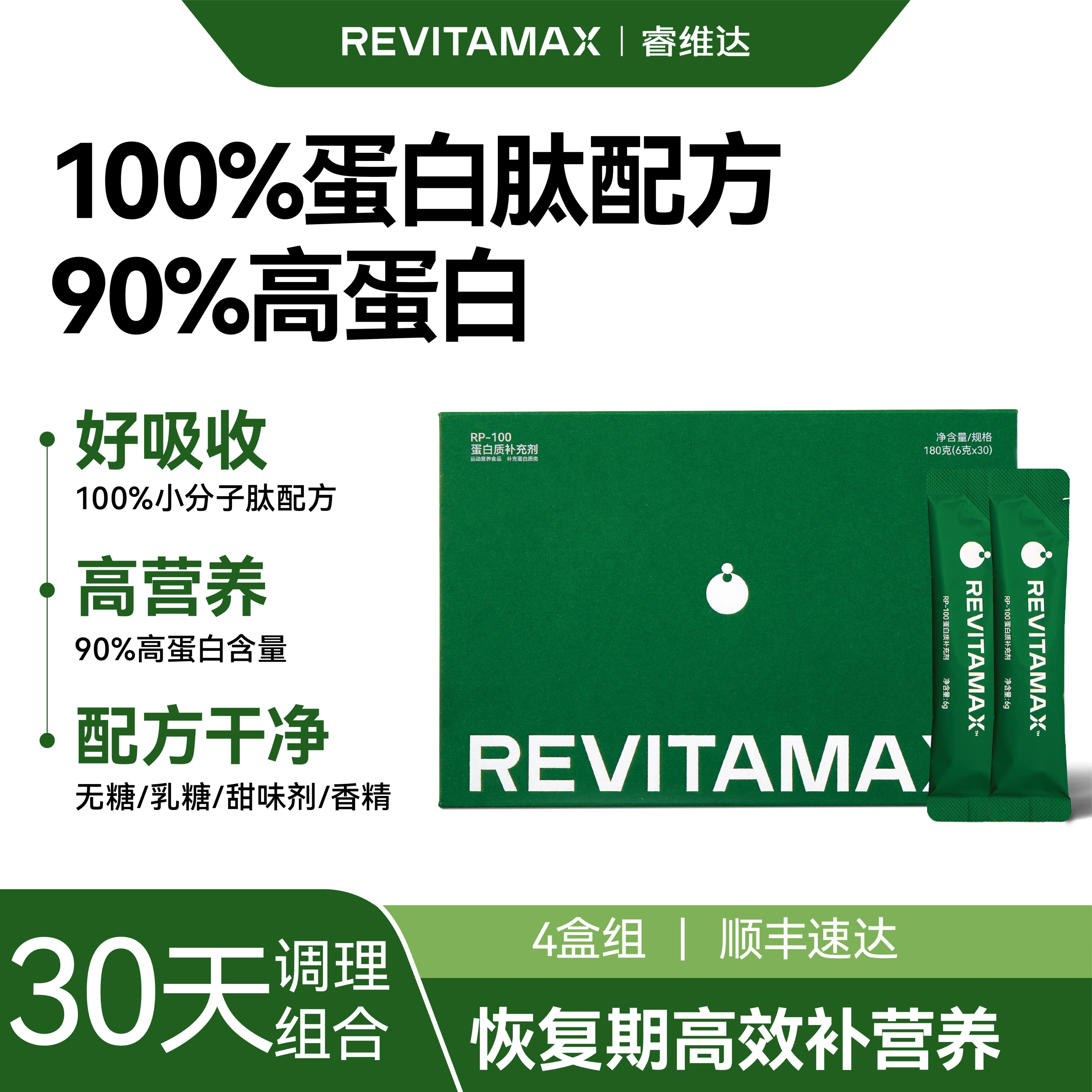 睿维达蛋白粉小分子蛋白肽中老年人术后恢复营养品无糖高蛋白送礼 - 商品图1