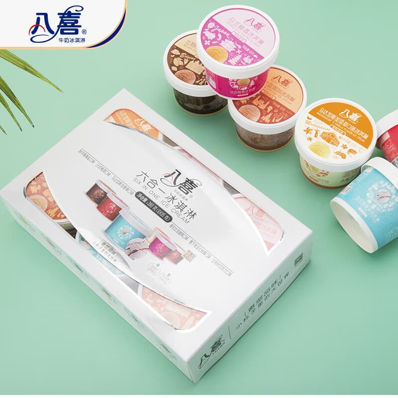 八喜冰淇淋 珍品六合一 混合口味65g*6杯 家庭装 杯装组合 冰淇淋 - 商品图1