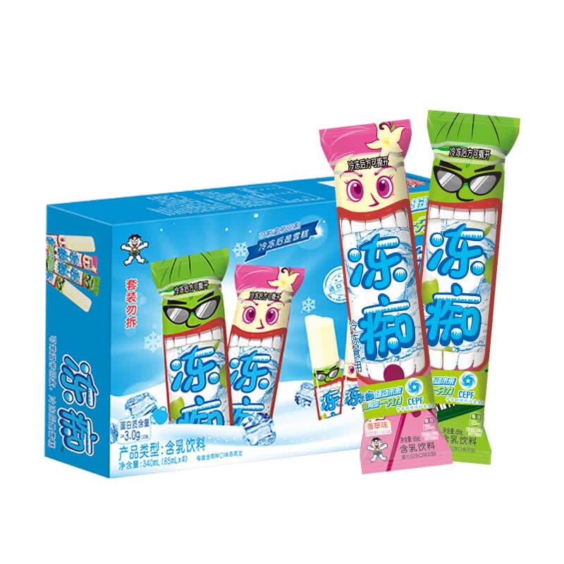 旺旺冻痴 香草味85ml*2+椰奶味85ml*2 夏季休闲零食 - 商品图1