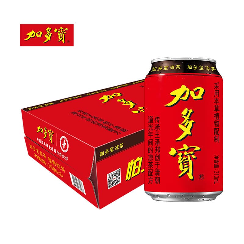 加多宝凉茶植物饮料310ml*24罐 (新老包装随机发货) - 商品图1