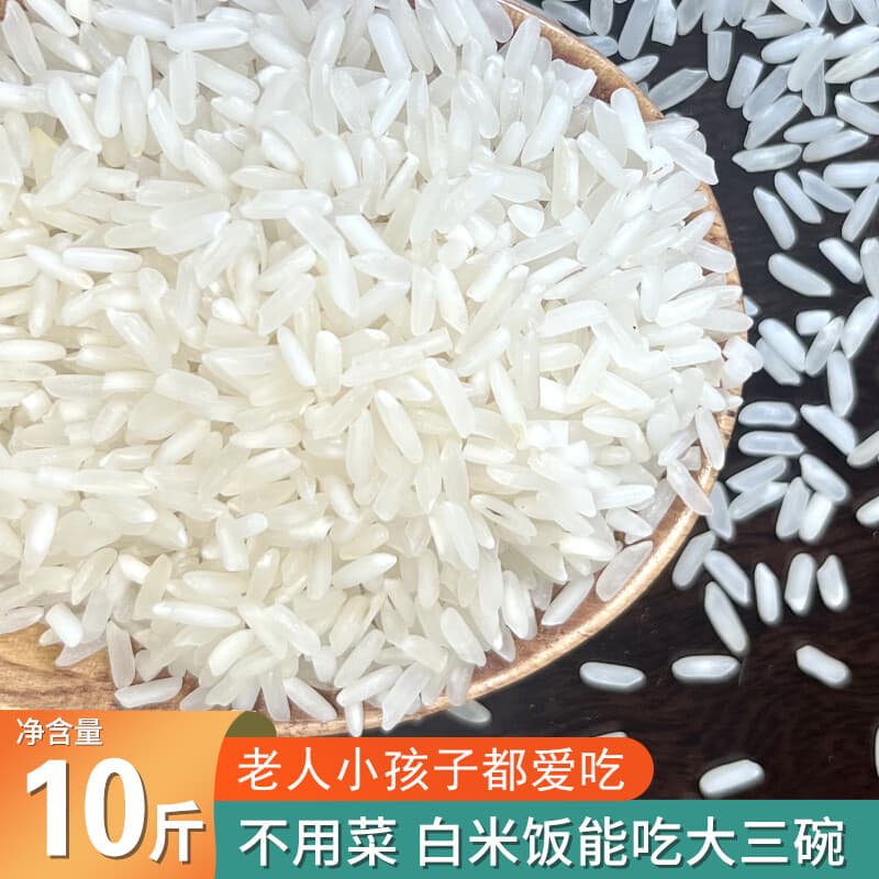 包公故里猫牙米10斤农家大米丝苗米新米南方籼米 猫牙米5kg - 商品图1