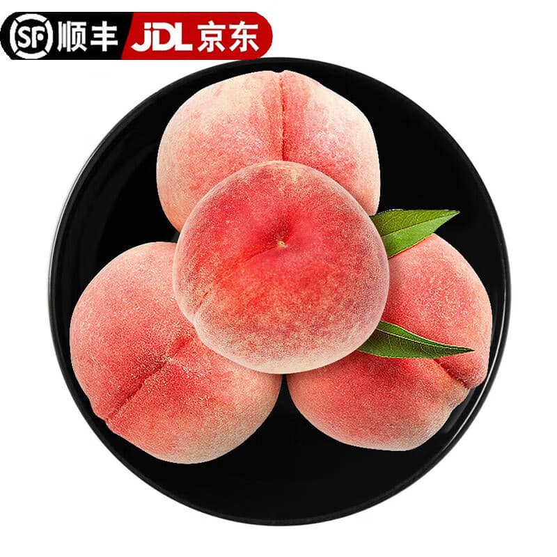 龙多鲜顺丰京东水蜜桃 现摘新鲜当季应季时令山西水果整箱脆甜软硬两吃 净重4.5斤精选好果单果110-200g - 商品图1