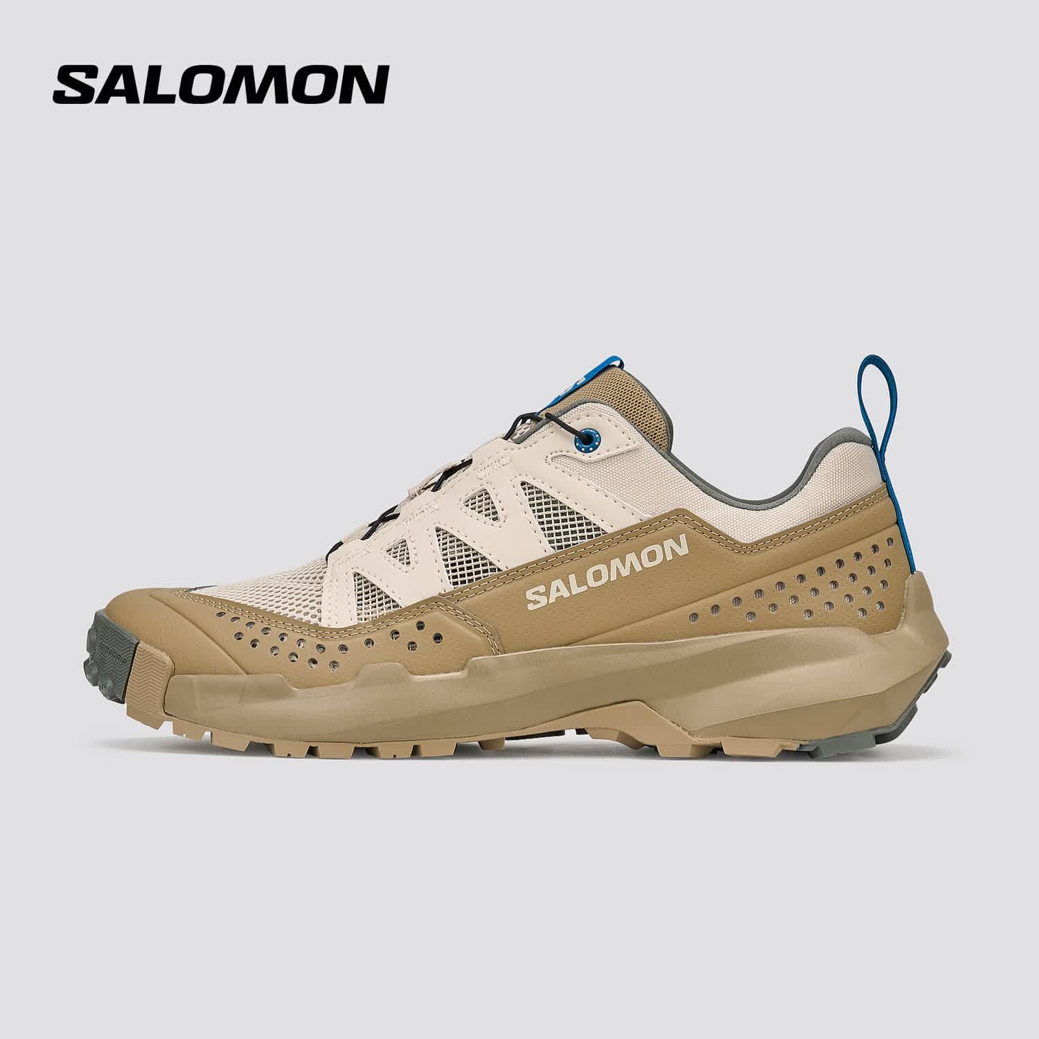 萨洛蒙(Salomon)男款 户外运动徒步透气清爽戏水稳定舒适溯溪鞋 TERRAMPHIBIAN 土灰色 479547 42.5 (UK8.5丨 42 2/ 3) - 商品图1
