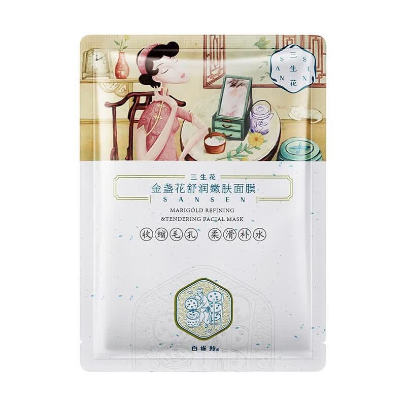 三生花百雀羚三生花补水保湿面膜*1片生日礼物 - 商品图1