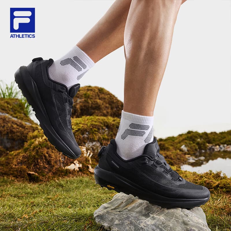 FILABOA雪狼3+|FILA斐乐户外跑鞋男鞋2026秋新款运动鞋子徒步鞋登山鞋 黑-BK 42 - 商品图1