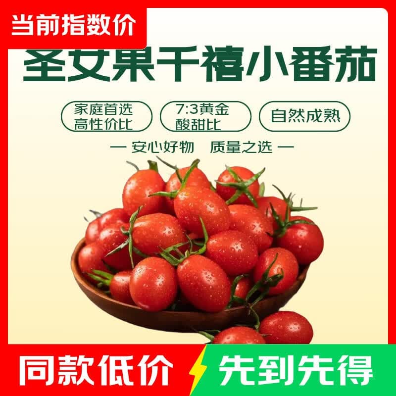 圣女果千禧小番茄 带箱5斤 净重 4.5斤 - 商品图1