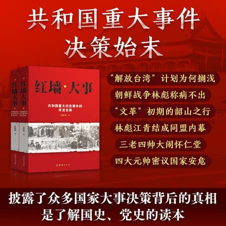 红墙大事张树德著全套2册(毛泽东最后十年 共和国重大事件的来龙去脉、政治决策实施 默认 ) - 商品图1