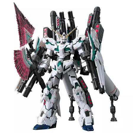 万代(BANDAI)RG 30 1/144 全装备 全装甲 全武装独角兽 绿骨架 觉醒 - 商品图1