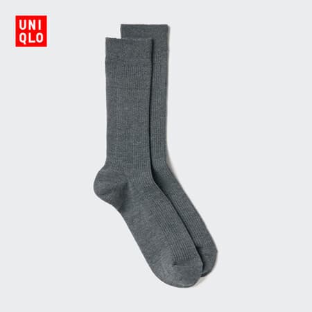 优衣库素色袜男装女装/袜子482606 08 深灰色 S /M/25~27 cm - 商品图1