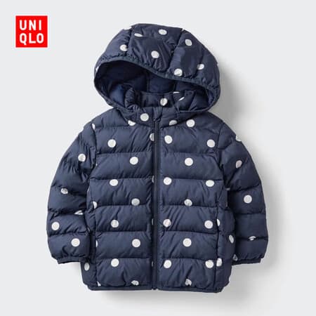 优衣库婴幼儿PUFFTECH空气棉服可机洗拉链连帽外套宝宝486417 69 藏青色 100 - 商品图1