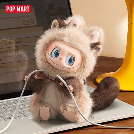 POP MART泡泡玛特 THE MONSTERS 一喵变猫拉布布搪胶毛绒挂件盲盒潮玩礼物 随机1个 - 商品图1