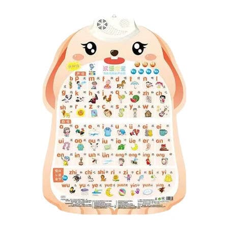 学而思活动福利 汉语拼音异形兔子有声挂图 幼儿早教点读发声挂图 汉语拼音异形兔子有声挂图 - 商品图1